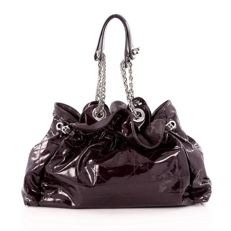 Black Christian Dior Le Trente Bag Cannage Quilt Patent
