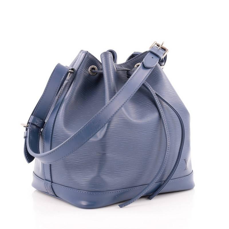 Gray Louis Vuitton Noe NM Handbag Epi Leather BB