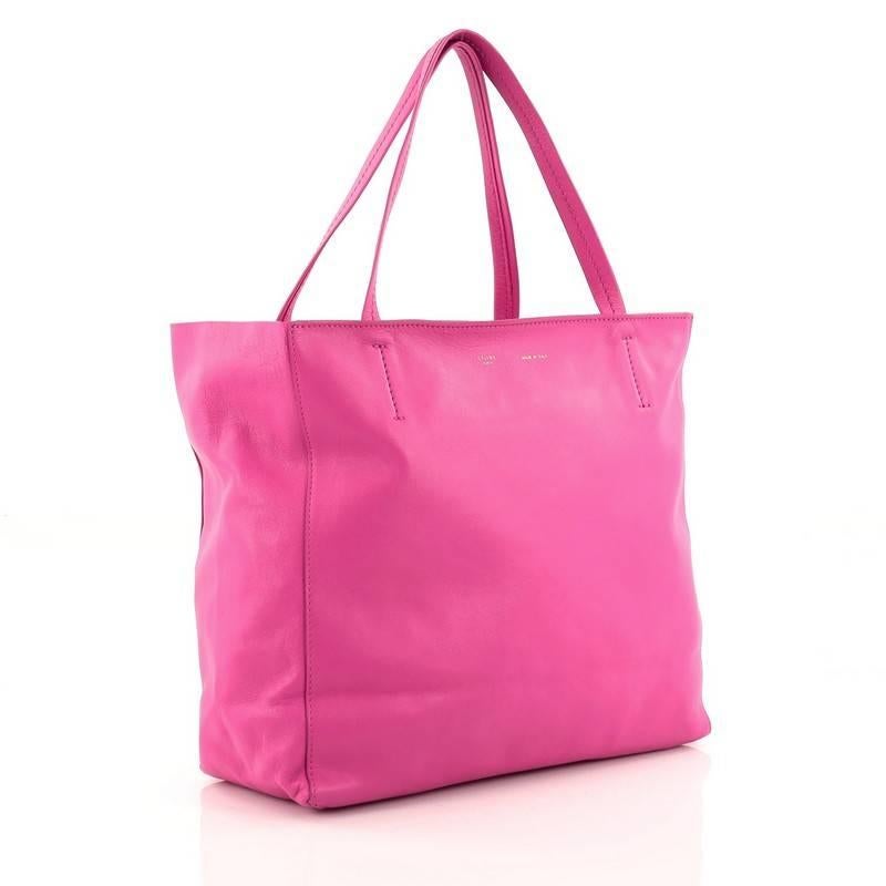 Pink Celine Horizontal Cabas Tote Leather Small