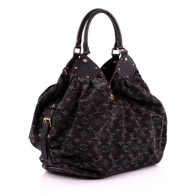 Louis Vuitton XL Hobo Denim In Good Condition In NY, NY