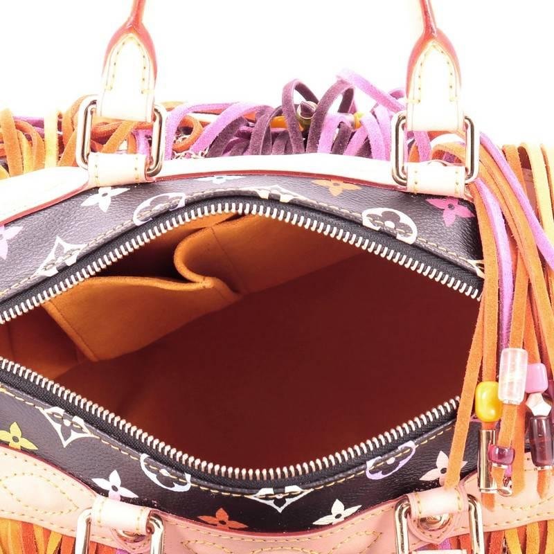 Women's Louis Vuitton Speedy Handbag Limited Edition Multicolor Fringe 25