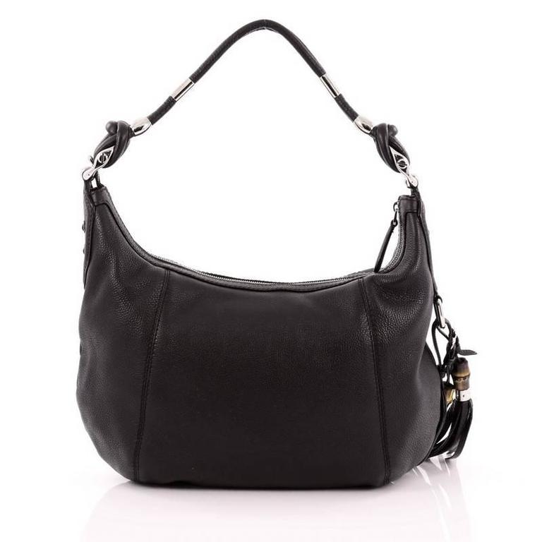 Gucci Techno Horsebit Hobo Leather Medium