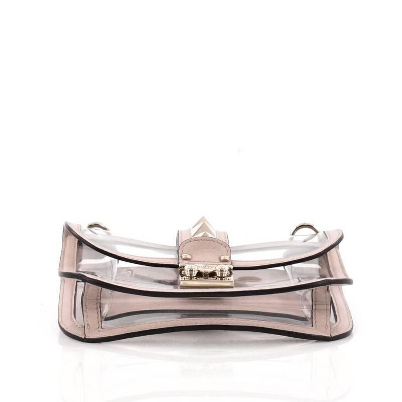 Women's Valentino Glam Lock Shoulder Bag PVC Small