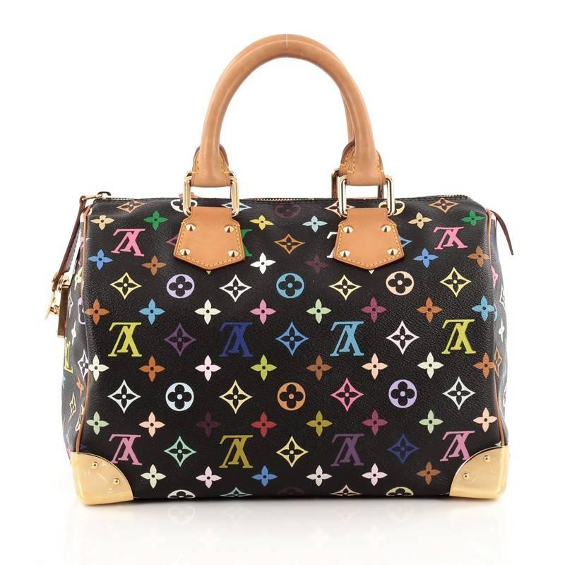 Women's or Men's Louis Vuitton Speedy Handbag Monogram Multicolor 30