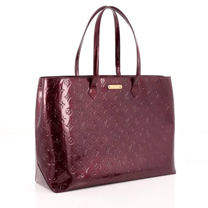 Black Louis Vuitton  Wilshire Handbag Monogram Vernis GM