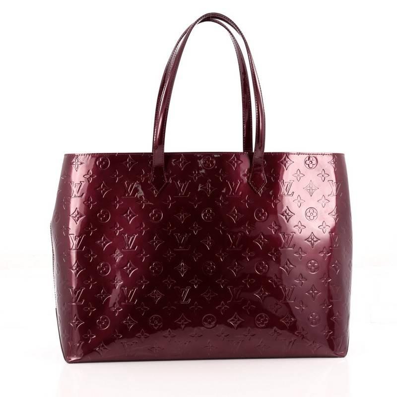 Louis Vuitton  Wilshire Handbag Monogram Vernis GM In Good Condition In NY, NY