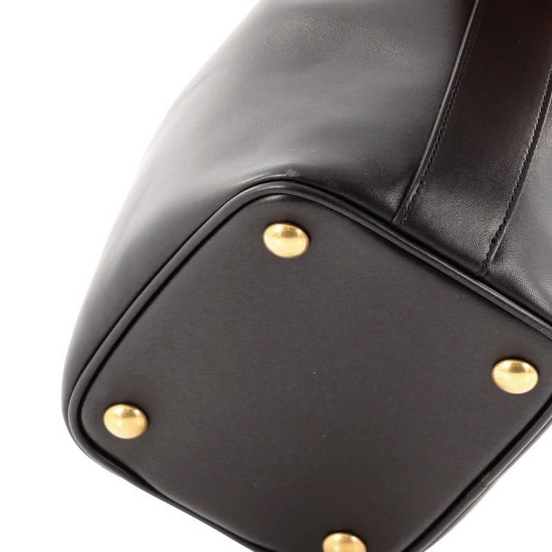 Black Saint Laurent Emmanuelle Bucket Bag Leather Small