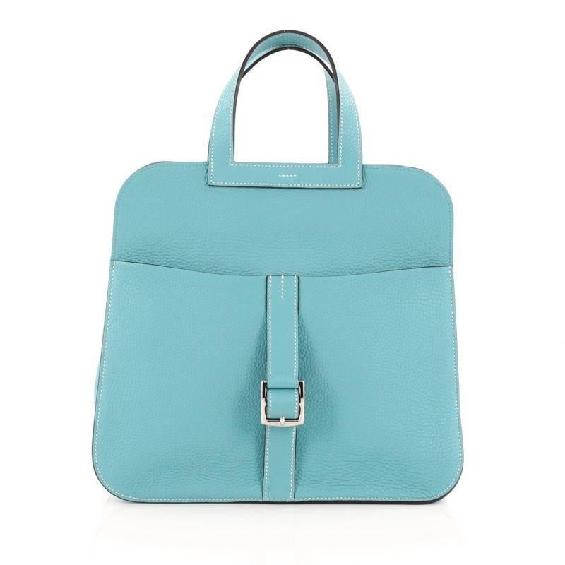 Hermes Halzan Handbag Clemence 31 In Good Condition In NY, NY