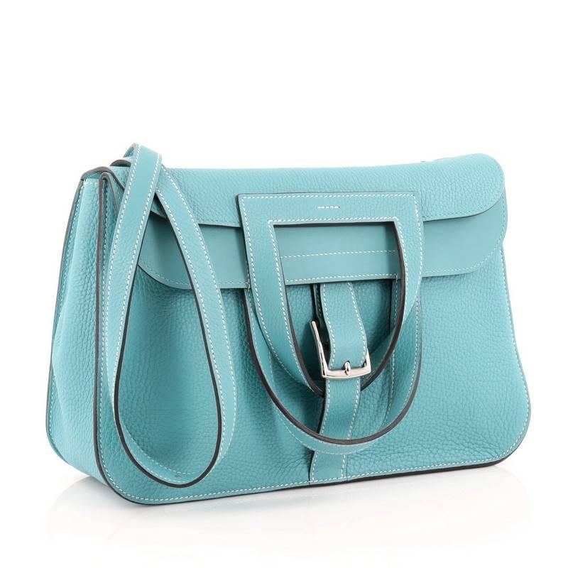 Women's or Men's Hermes Halzan Handbag Clemence 31