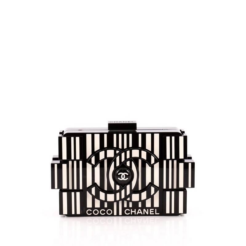 Noir Pochette Lego en plexiglas de Chanel