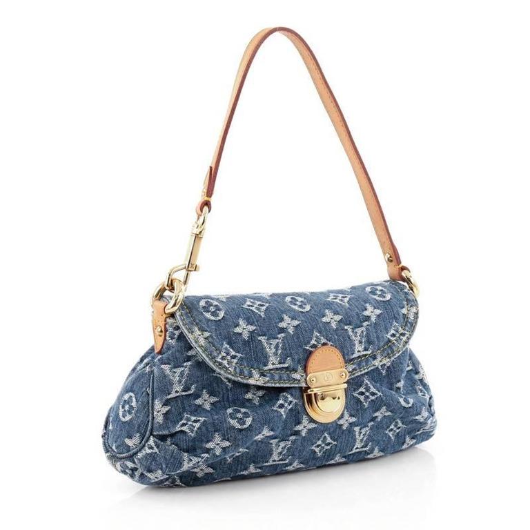 Louis Vuitton Pleaty Handbag Denim Mini at 1stDibs  louis vuitton denim  mini pleaty bag, louis vuitton denim tote bag