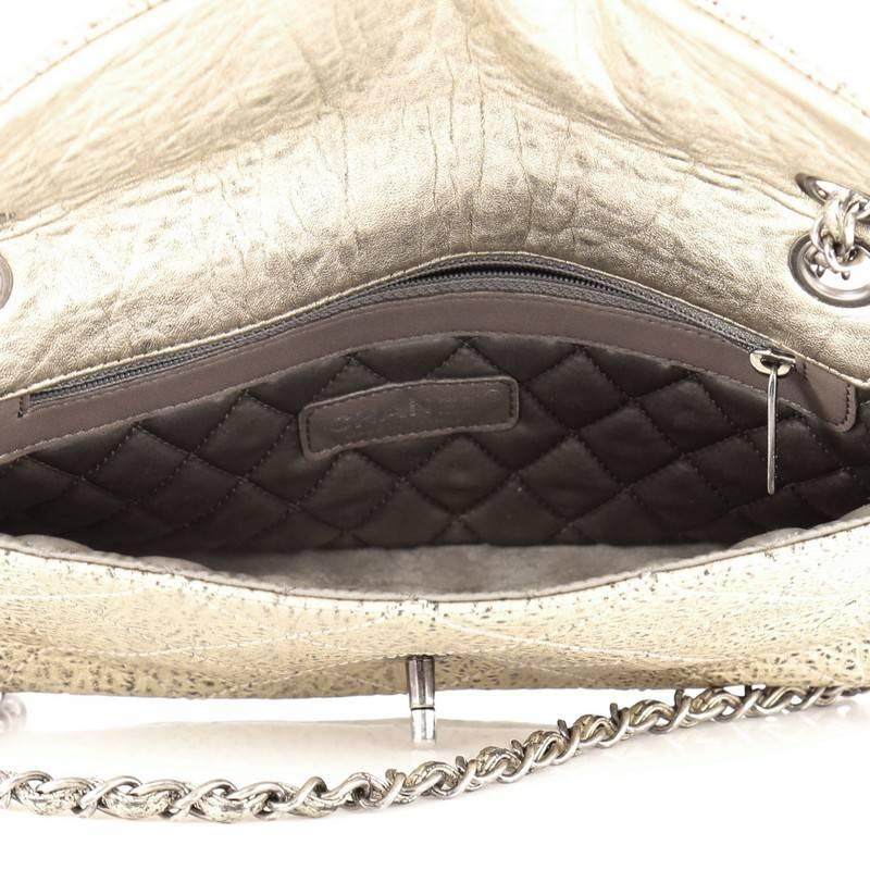 Chanel Le Marais Classic Flap Bag Quilted Distressed Metallic Leather Small 1