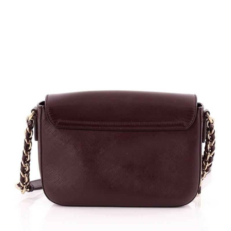 sandrine monogram leather shoulder bag