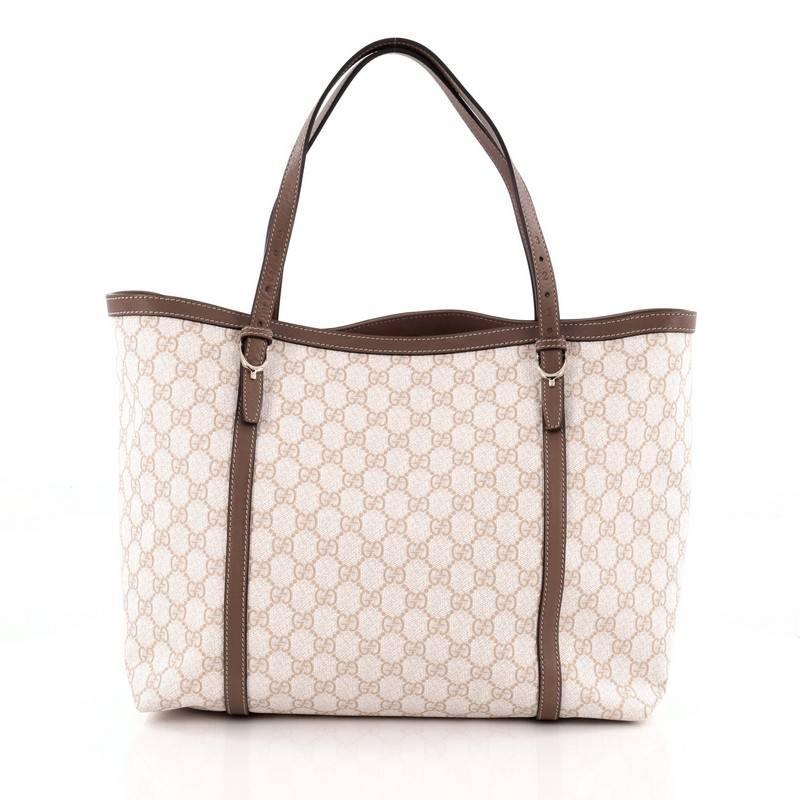 Gucci Nice Tote GG Coated Canvas Medium In Good Condition In NY, NY