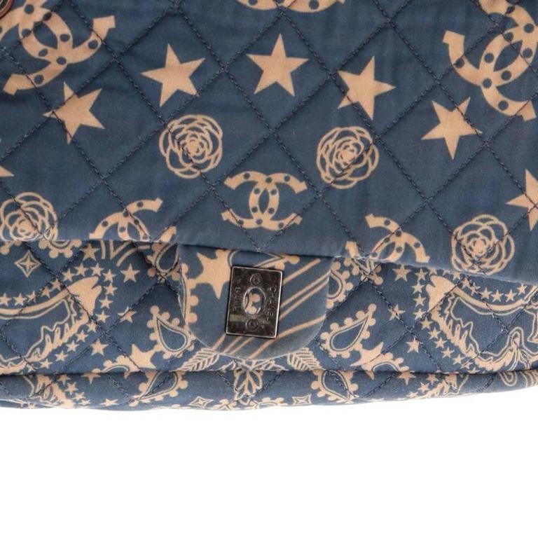 Chanel ParisDallas Bandana Flap Bag Quilted Canvas Medium at 1stDibs