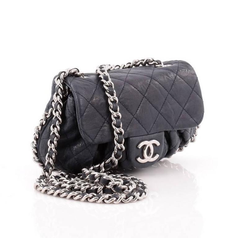 Chanel Chain Around Flap Bag Quilted Leather Small at 1stdibs