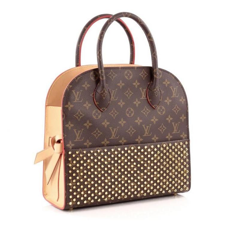 Louis Vuitton Limited Edition Christian Louboutin Shopping Bag Calf Hair at 1stdibs