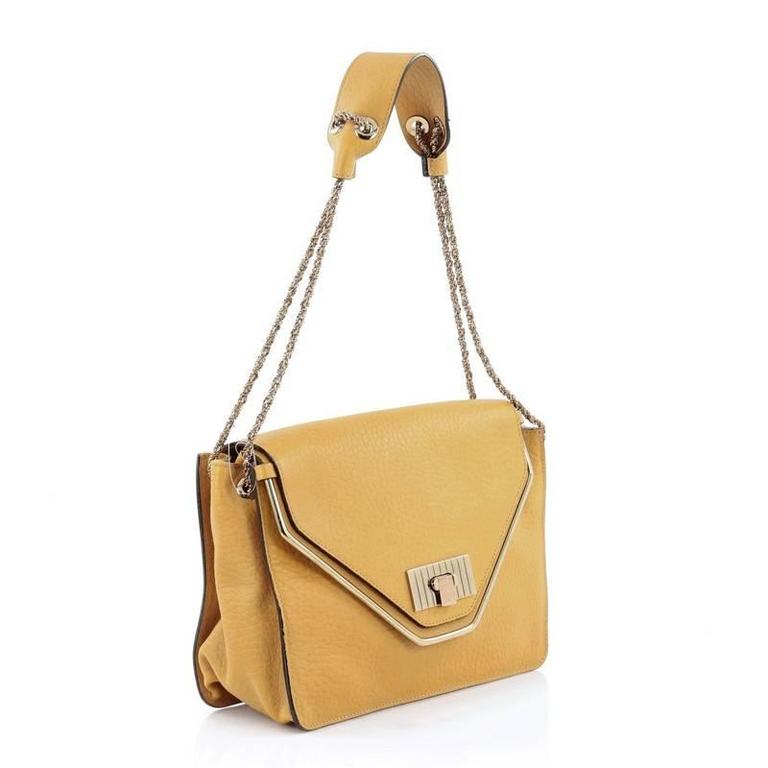 Chloe Sally Shoulder Bag Leather Medium At 1stdibs Chloe Sally Bag