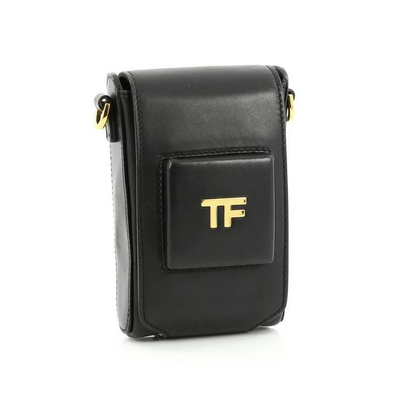 Black Tom Ford Icon Camera Bag Leather Mini