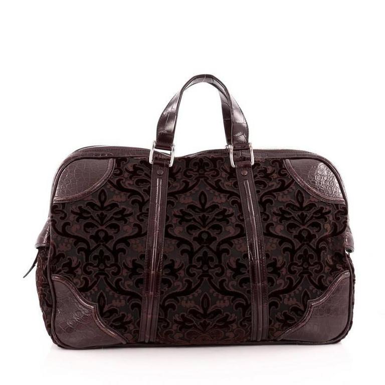 Velvet duffle bag discount