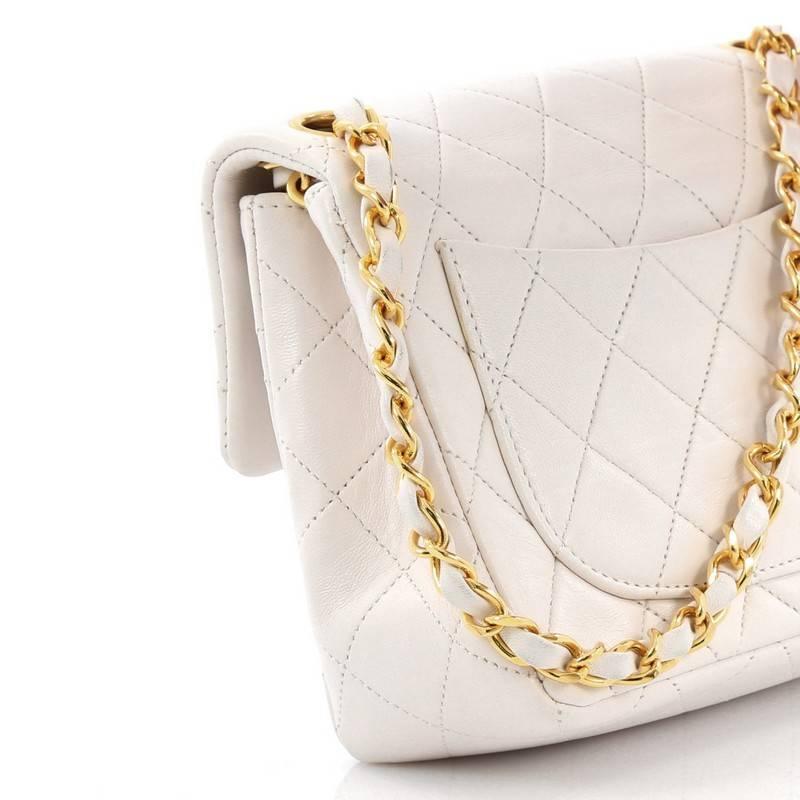 Chanel Vintage Square Classic Single Flap Bag Quilted Lambskin Mini 1