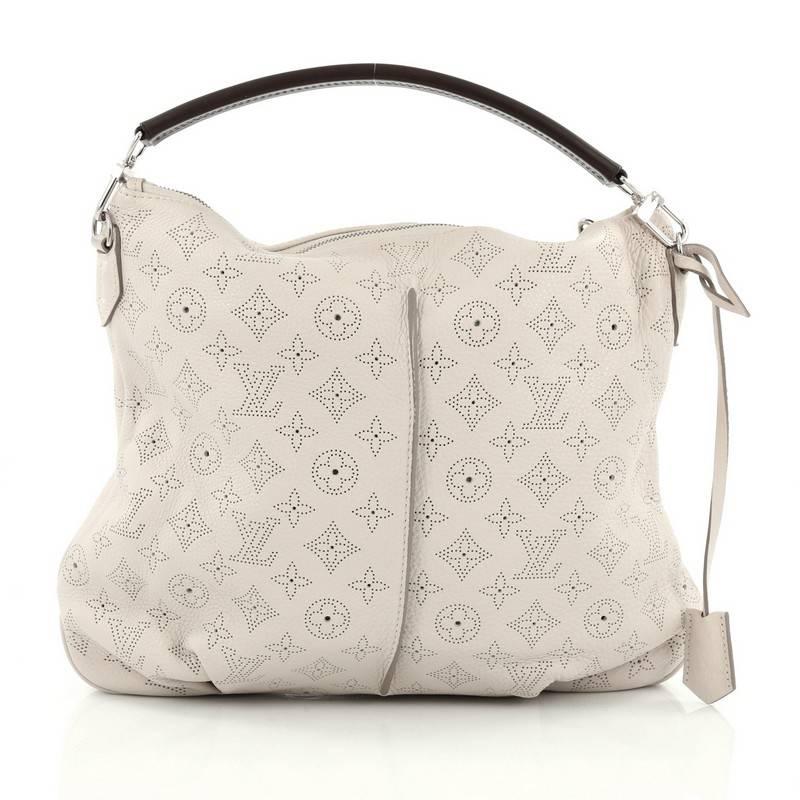 Louis Vuitton Selene Handbag Mahina Leather PM In Good Condition In NY, NY