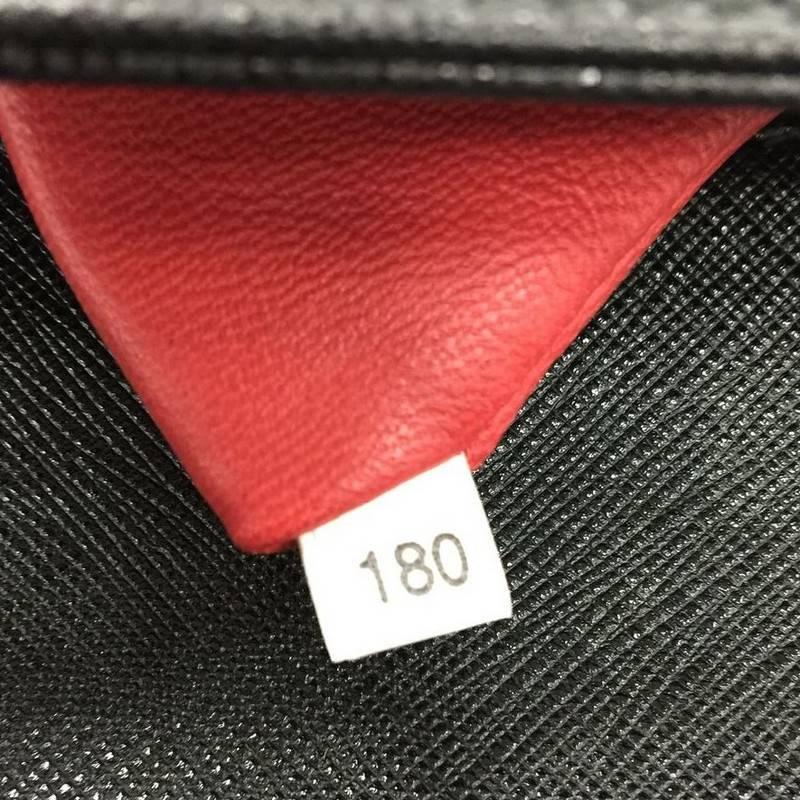 Prada Turnlock Flap Shoulder Bag Studded Saffiano Leather Medium 2