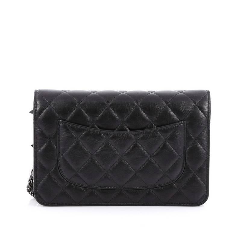 Men's Chanel Lucky Charms Reissue Wallet on Chain Quilted Calfskin