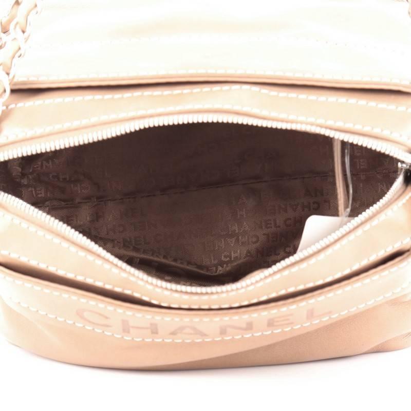 Brown Chanel LAX Accordion Camera Bag Leather Small