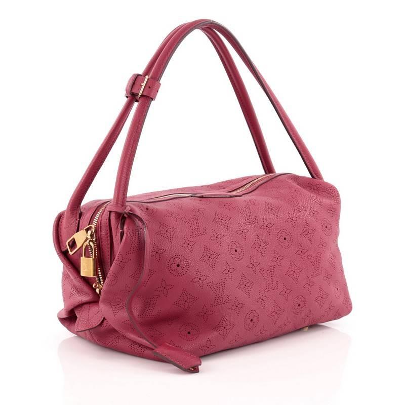 Pink Louis Vuitton Galatea Handbag Mahina Leather PM