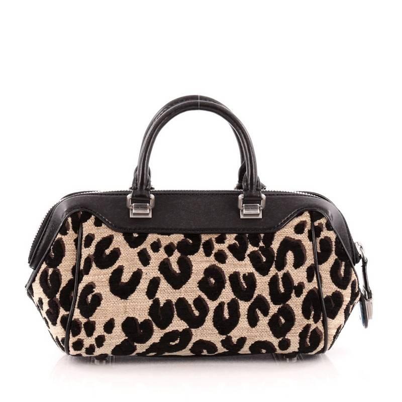 Louis Vuitton Baby Bag Limited Edition Stephen Sprouse Leopard Chenille In Good Condition In NY, NY