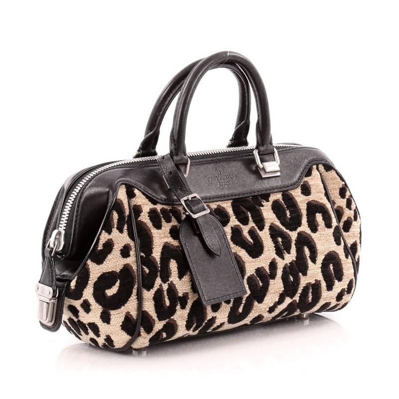 Black Louis Vuitton Baby Bag Limited Edition Stephen Sprouse Leopard Chenille