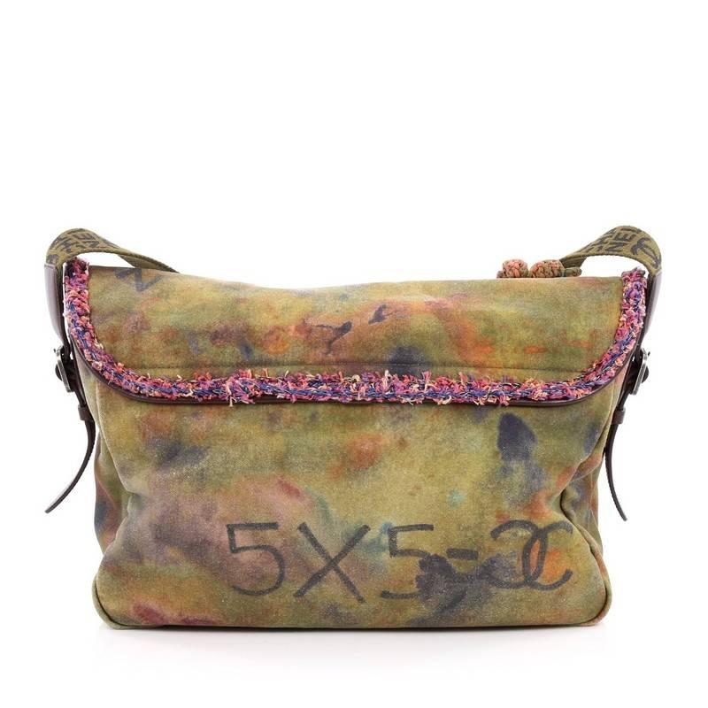 chanel graffiti messenger bag