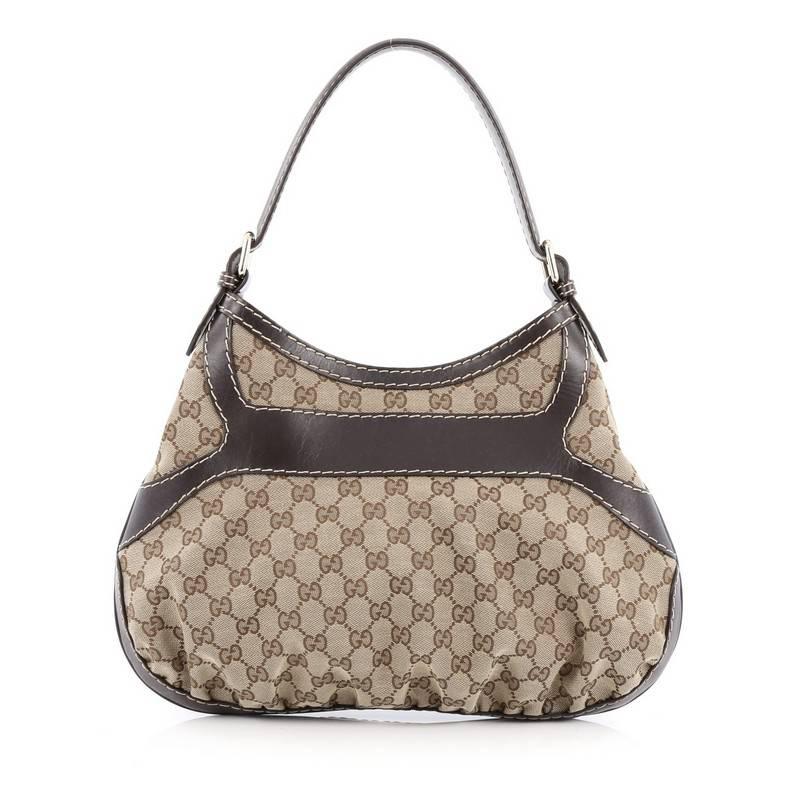 Gucci Queen Hobo GG Canvas Medium In Good Condition In NY, NY