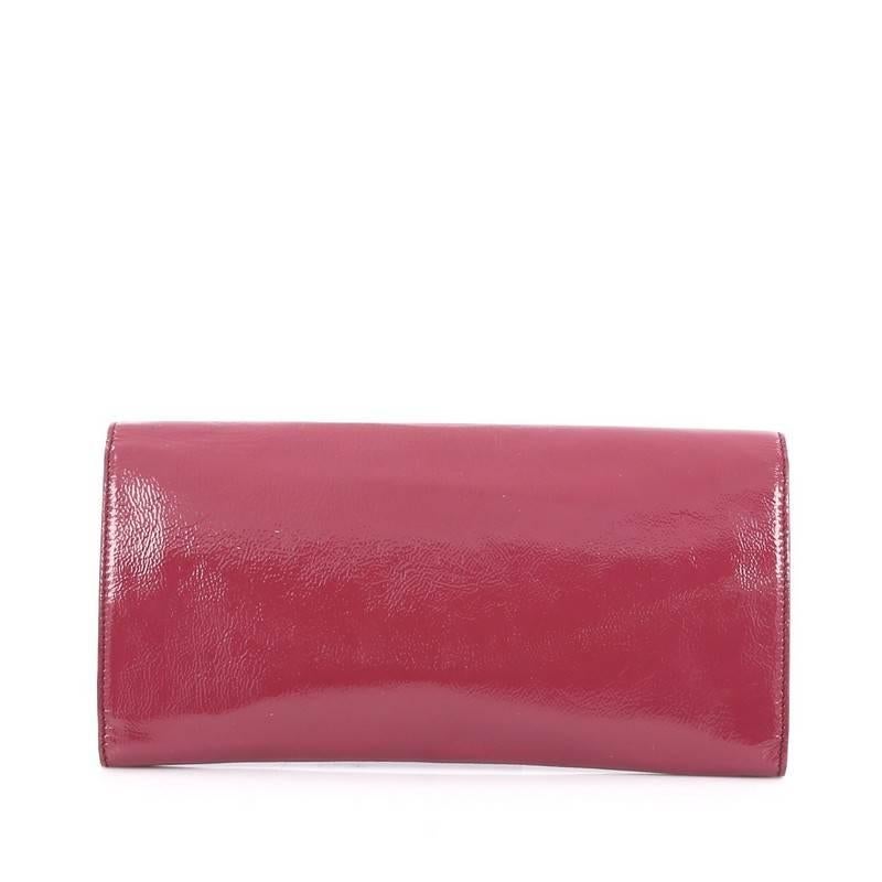 Saint Laurent Belle de Jour Clutch Leather Small In Good Condition In NY, NY