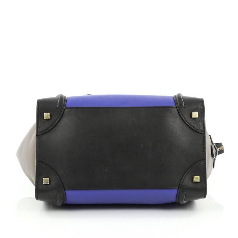 Women's or Men's Celine Tricolor Luggage Handbag Leather Mini