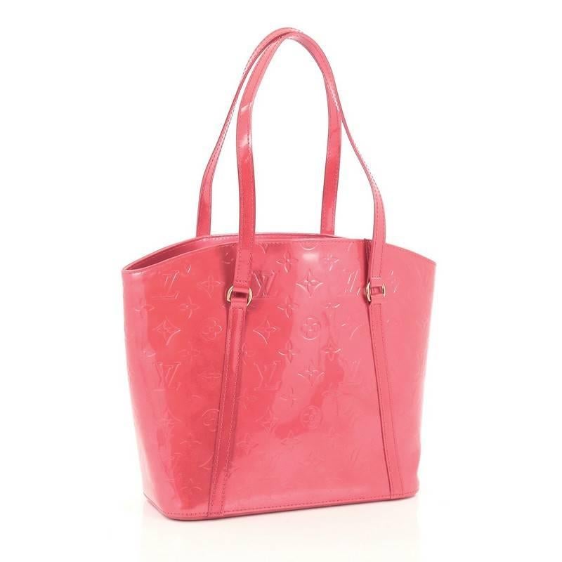 Pink Louis Vuitton Avalon Handbag Monogram Vernis MM