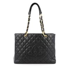 Chanel Grand Shopping Tote Quilted Caviar