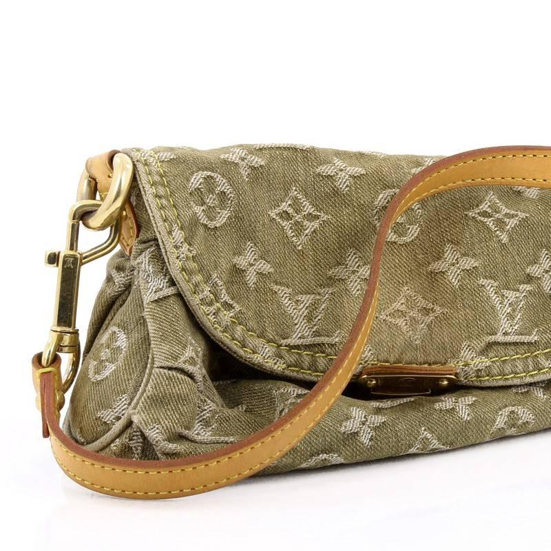 Louis Vuitton Pleaty Handbag Denim Mini In Good Condition In NY, NY