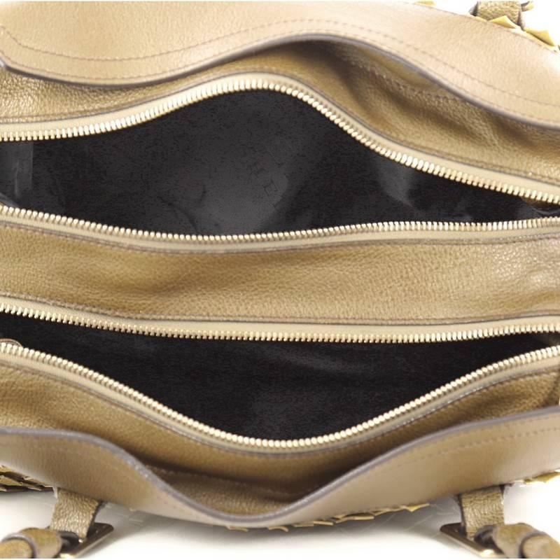 Burberry Fringe Shoulder Bag Leather Medium 1
