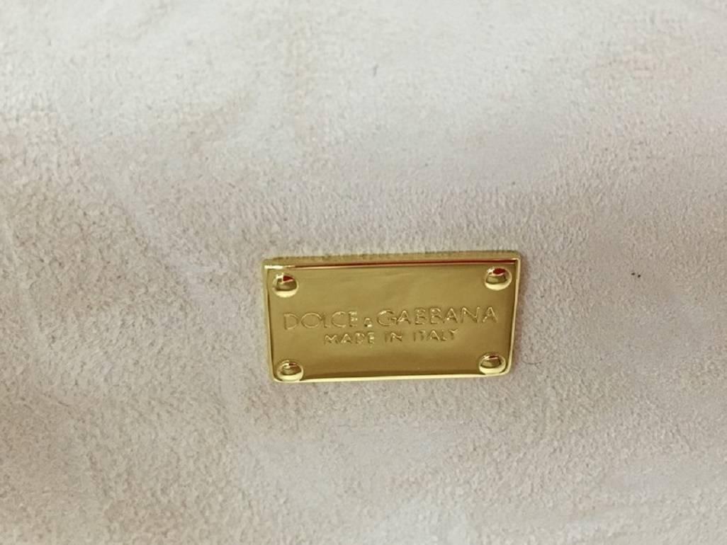 Dolce & Gabbana Treasure Box Bag Embellished Raffia and Python Small 3