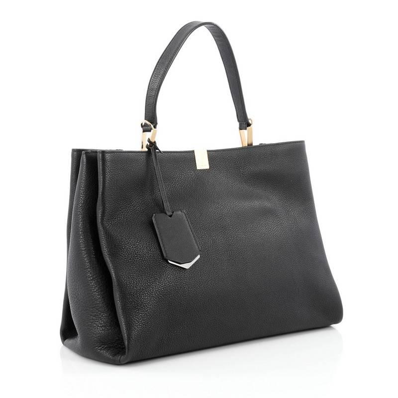 Black Balenciaga Le Dix Soft Cabas Leather Medium