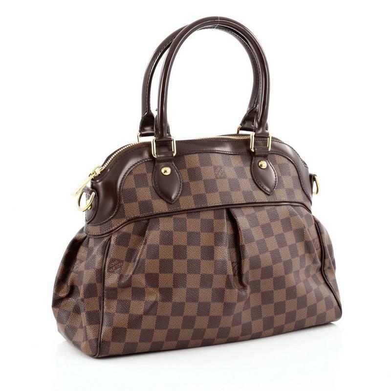Brown Louis Vuitton Trevi Handbag Damier PM