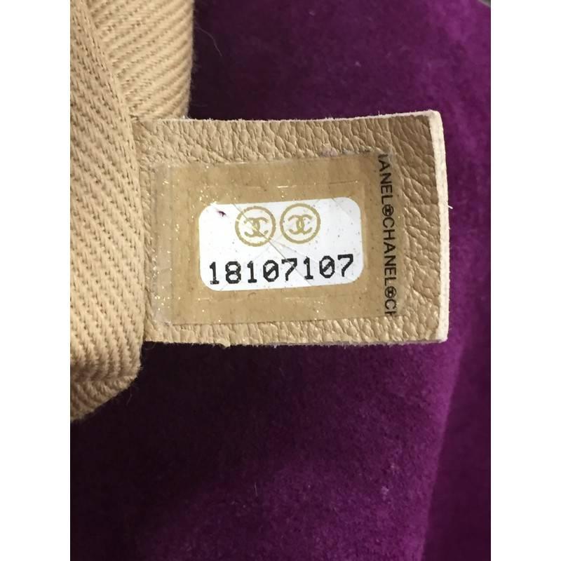 Chanel Saltire Flap Bag Stitched Suede Medium 2