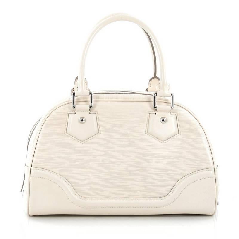 Louis Vuitton Montaigne Bowling Bag Epi Leather PM In Good Condition In NY, NY