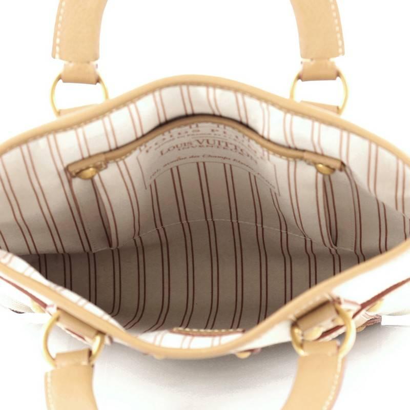 Beige Louis Vuitton Trianon Poids Plume Toile and Leather PM