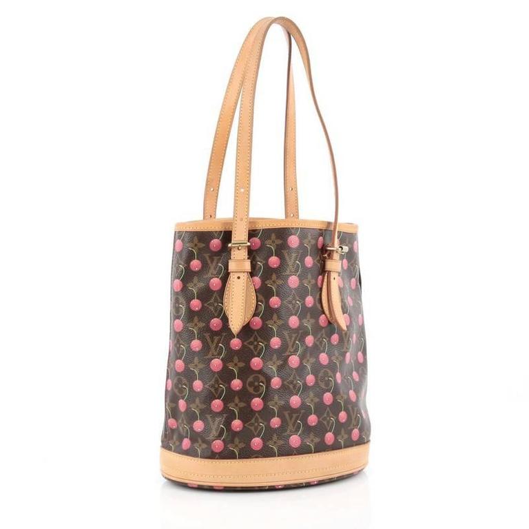 Louis Vuitton, Bags, Vintage Louis Vuitton Limited Edition Cerises Bucket  Bag With Mini Pouch