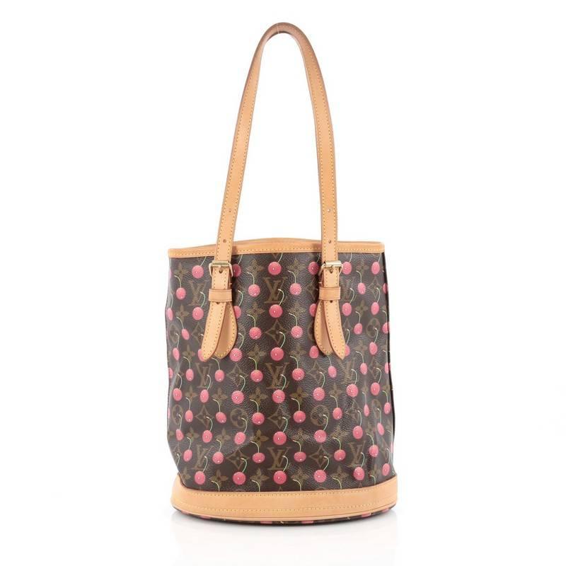 Louis Vuitton Bucket Bag Limited Edition Cerises In Good Condition In NY, NY