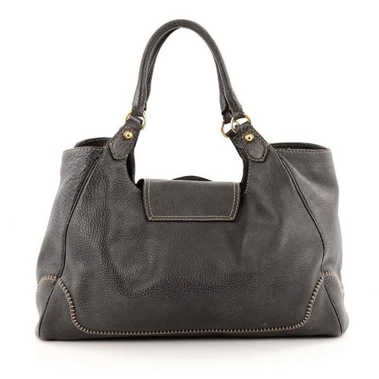 Gucci New Pelham Tote Leather Large at 1stDibs