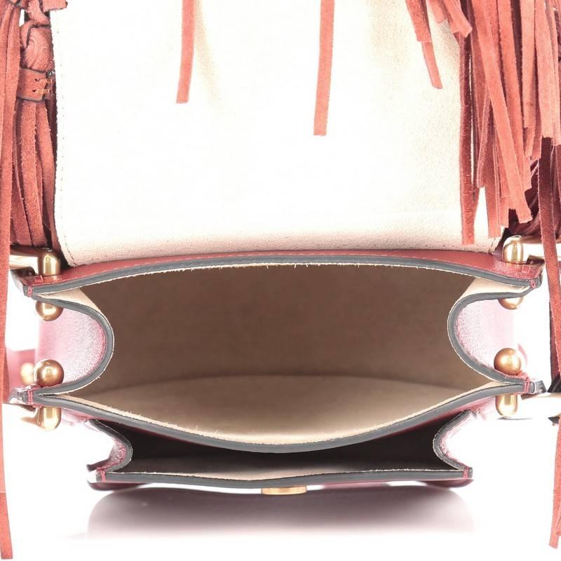 Women's or Men's Chloe Hudson Fringe Tassel Handbag Leather Mini